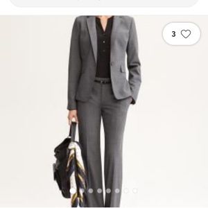 Banana Republic Sz 12 Slim Fit High Rise Cotton Pant Suit